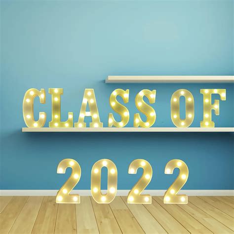 Buy Juicyraul 12 Led Marquee Letter Lights Class Of 20222023 Sign，class Of 20222023 Light Up