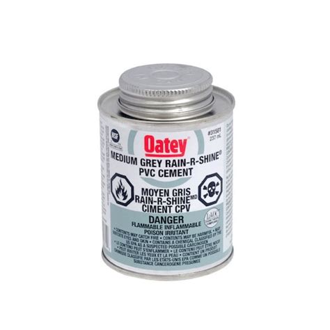 Oatey 118 Ml Pvc Cement Medium Gray C The Home Depot Canada