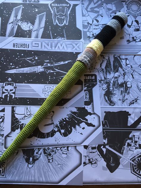 Star Wars Lightsaber Crochet Pattern Part Light Green Lightsaber