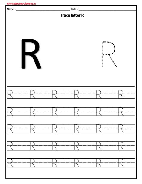 Tracing Letter R Worksheet Worksheets Library