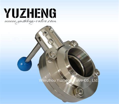 Sanitary Stainless Steel Welded Butterfly Valve China Sanitary