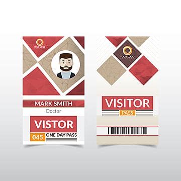 Visitor Pass Templates PSD Design For Free Download | Pngtree