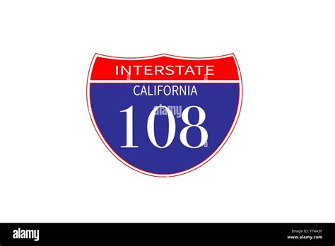 California highway road sign vector illustration Stock Vector Image ...