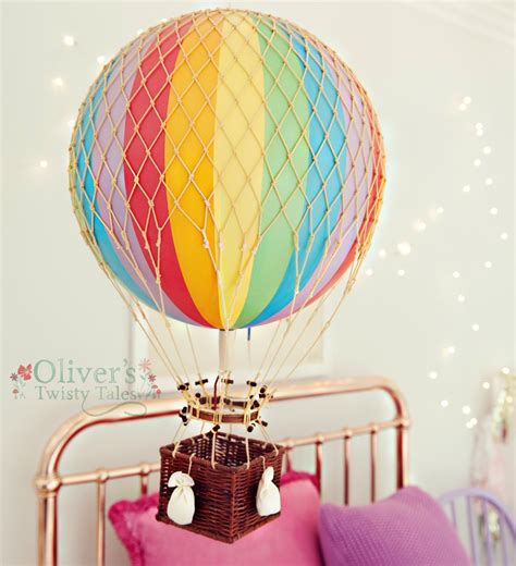 Rainbow Vintage Hot Air Balloon Large Oliver S Twisty Tales