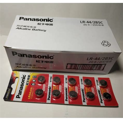 200pcs Lot 100 Original Panasonic 1 5v Button Cell Battery Lr44