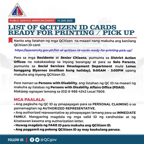 Quezon City Government On Twitter Narito Ang Listahan Ng Mga QCitizen