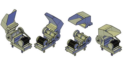 Factory Machinery 3d Design In Drawing Cadbull