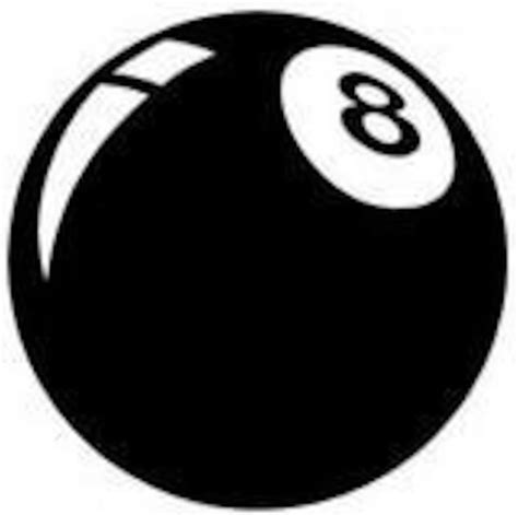 8 Ball Billiards Pool Sticker Decal Etsy