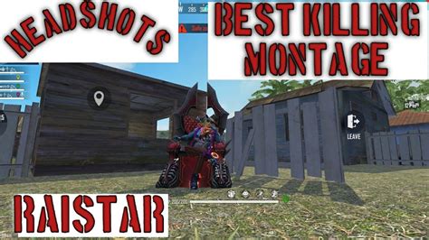 Best Killing Montage Like Raistar 😎🤯 Free Fire Drag Headshots Road