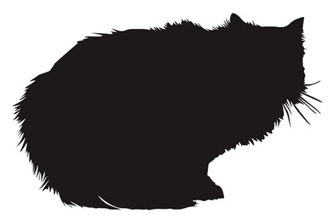 Cat Silhouette On Transparent Background Png