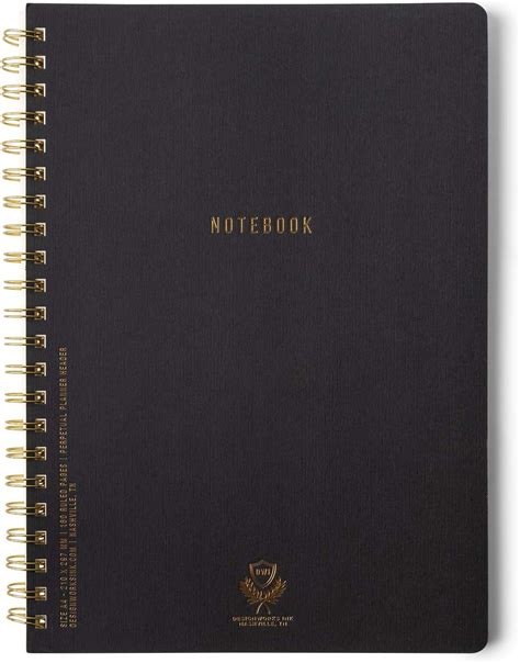 DesignWorks Ink A4 8 25 X 11 625 Black Textured Paper Notebook