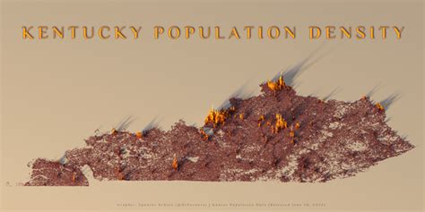 A population density map of Kentucky : r/Kentucky