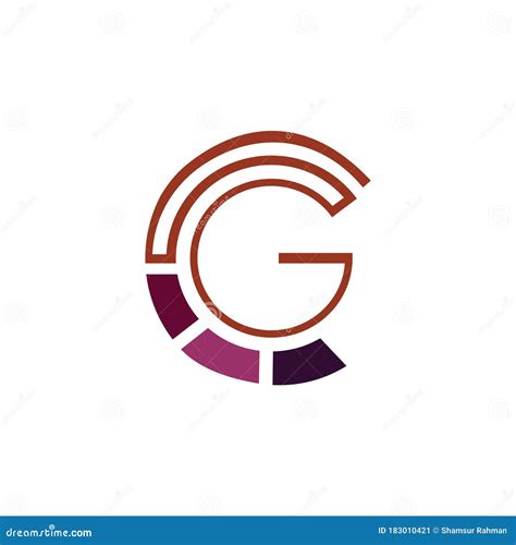 Modello Di Progettazione Vettoriale Per Il Logo Gc Della Lettera