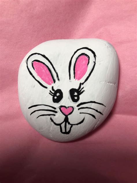 Easter Bunny Painted Rock Animals Painted Rocks Rock Painting Art