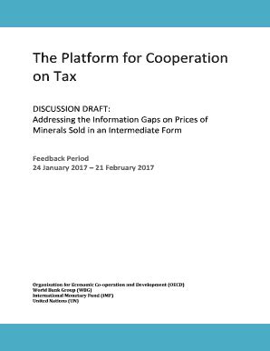 Fillable Online Oecd Addressing The Information Gaps On Prices Of