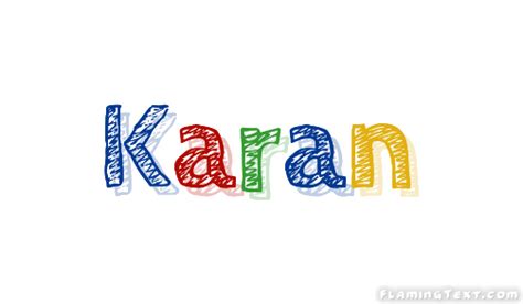 Karan Logo Free Name Design Tool From Flaming Text