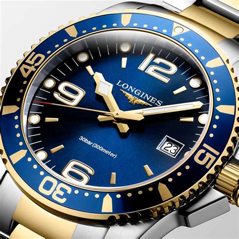 Longines Hydroconquest Blue And Gold Amj Watches