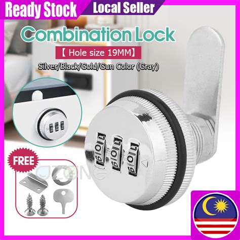 Ready Stock Digit Combination Camlock Keyless Zink Alloy Lock For