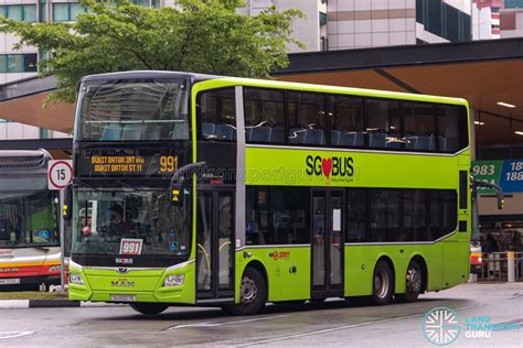 Bus 991 SMRT Buses MAN A95 Euro 6 SG6007E Land Transport Guru