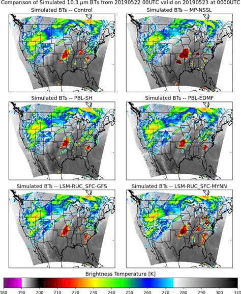 An Example Of Simulated Brightness Temperatures From At Utc