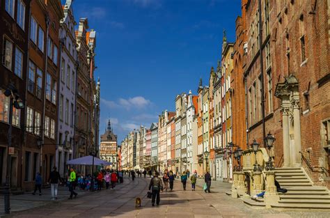 Gdansk Poland April 17 2018 Golden Gate Zlota Brama Prison Tower