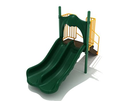 3 Foot Double Straight Slide Commercial Playground Equipment Pro