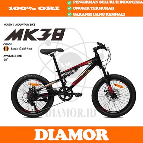 Jual GENIO MK38 Sepeda Gunung MTB 20 Inch Shimano 24 Speed Rem Cakram