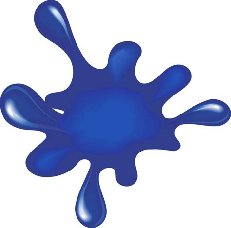 Blueelectric Bluehand Blue Paint Splatter Clip Art Png Download