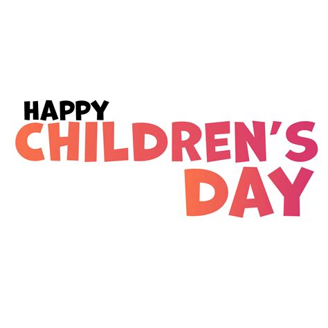 Happy Childrens Day text png 24595953 PNG