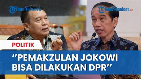 Blak Blakan Politikus Pdip Sebut Presiden Jokowi Bisa Dimakzulkan