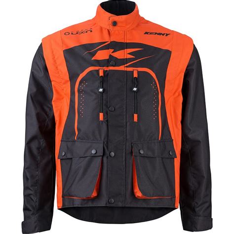 Veste Cross TRACK KENNY Noir Orange MOTO AXXE FR Veste Enduro