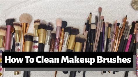 How To Wash Your Makeup Brushes Youtube