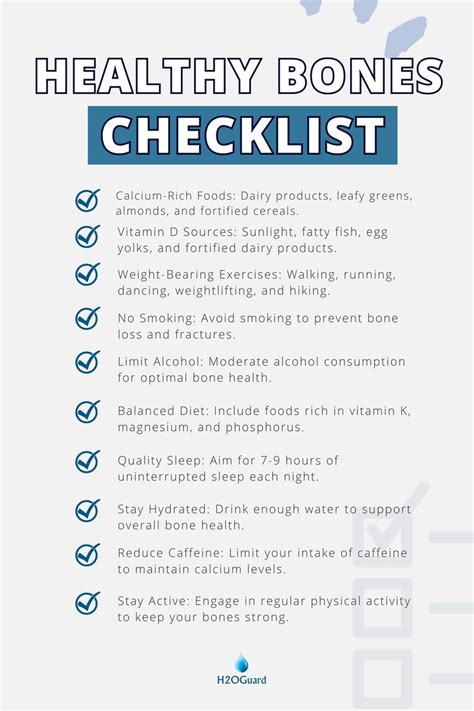 Healthy Bones Checklist Build Strong Bones For A Stronger You In 2024