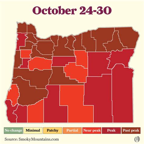 Here’s when and where fall foliage colors peak in Oregon in 2023 ...