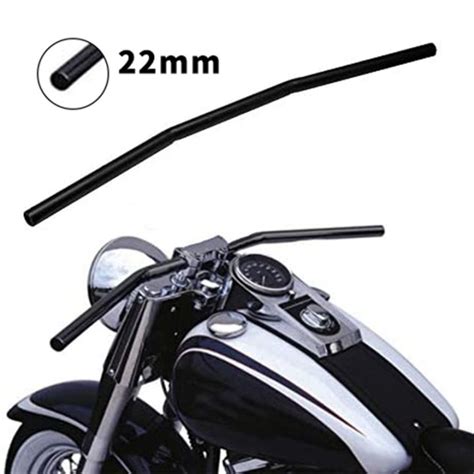 78 Inch Motorcycle Handlebar 22mm Black Drag Straight Bar Cafe Racer For Honda Kawasaki Yamaha