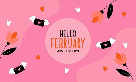 February month of love background 35833766 Vector Art at Vecteezy