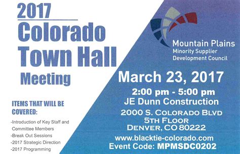 Colorado Town Hall Meeting | MPMSDC