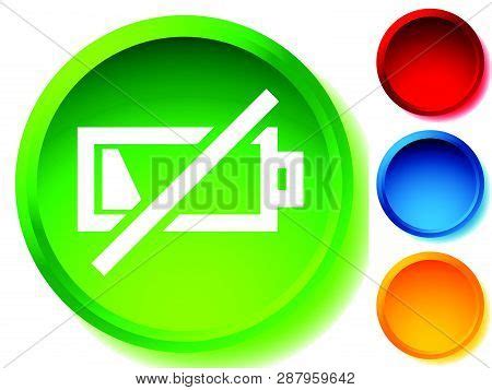 Icon Low Battery Vector & Photo (Free Trial) | Bigstock