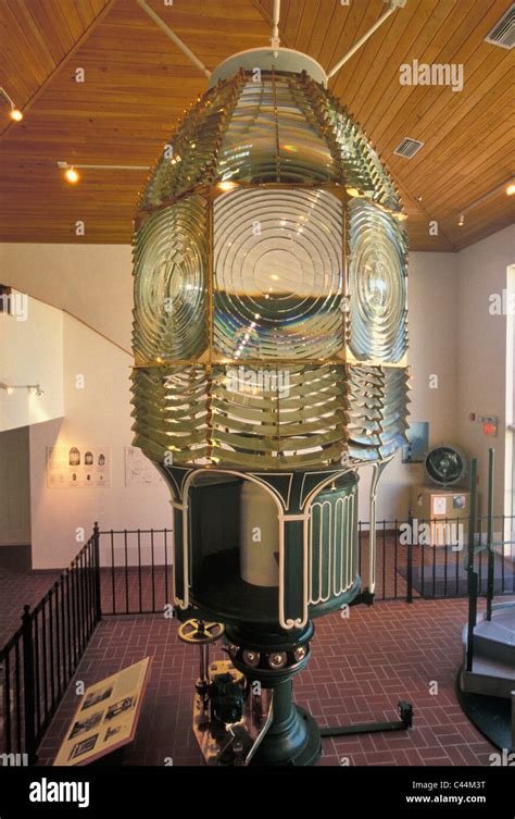 First Order Fresnel Lens On Display At The Ponce De Leon Inlet Stock