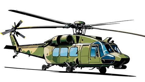 Premium Vector | Vector of a military helicopter