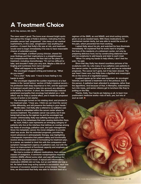 Wests Dr Clay Jackson Feature In The Pain Practitioner West Cancer