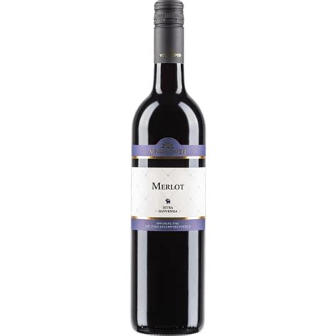 Vinakoper Merlot Czerwone Wytrawne Wino 0 75L 13 5 Smile Shop Alkohole