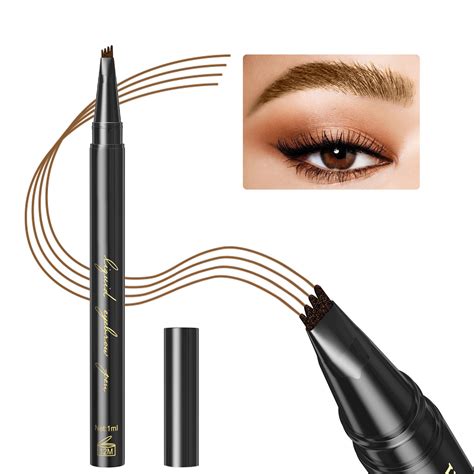 Eye Makeup Four Pronged Liquid Eyebrow Pencil Makeup Without Smudged Eyebrow Pencil Holidays 1ml ...