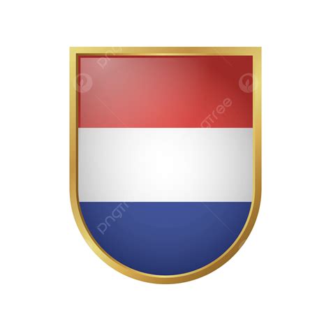 Netherlands Flag Clipart Png Images Netherlands Flag Vector With Golden Frame Netherlands