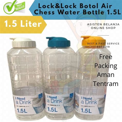 Jual Botol Air Minum Locknlock Ml Ml Kulkas Dingin Chess Water