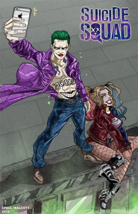 The Joker And Harley Quinn By Patrickbrown On Deviantart Artofit