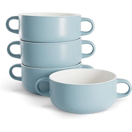 Amazon Bia Cordon Bleu Porcelain Soup Cup With Handle White Set