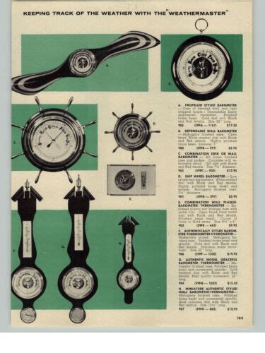 1958 Paper Ad Airplane Propeller Barometer Brumberger Movie Camera