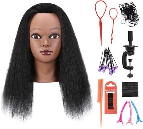 Amazon African American Mannequin Head With Human Hair