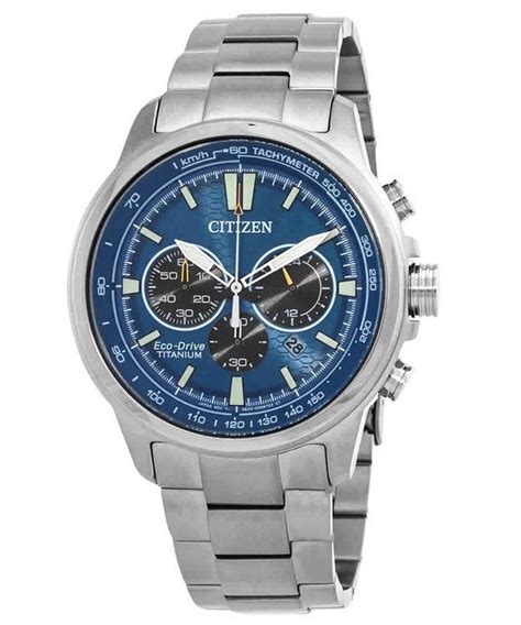 Buy Citizen Super Titanium Chronograph Blue Dial Eco Drive CA4570 88L